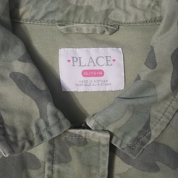 Girls XL/14 Children's Place camo jacket - Picture 7 of 9
